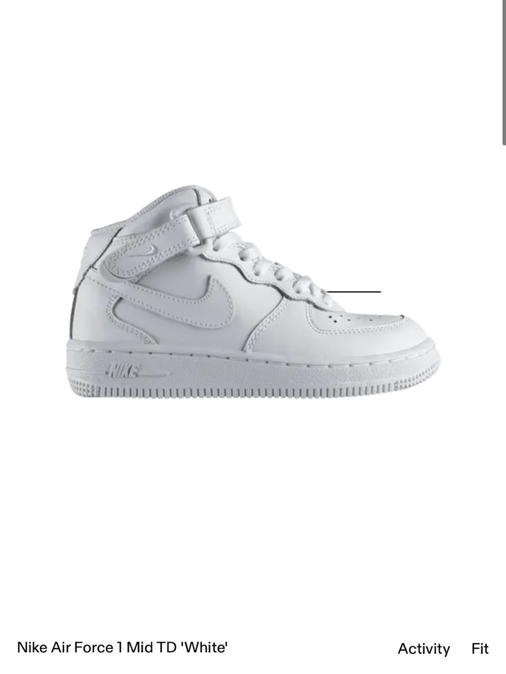 Women’s White High-Top Sneakers with Ankle Strap - Picture 2 of 9